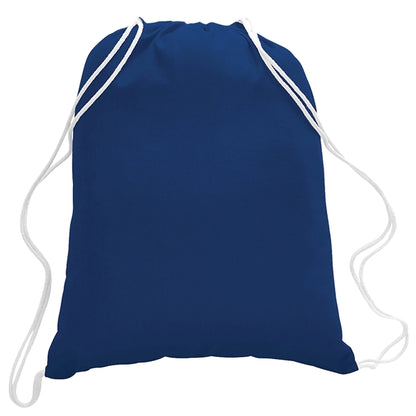 5.5 oz. Cotton Canvas Drawstring Cinch Backpack
