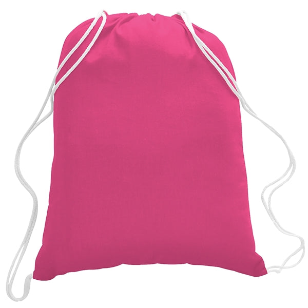 5.5 oz. Cotton Canvas Drawstring Cinch Backpack