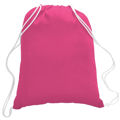 5.5 oz. Cotton Canvas Drawstring Cinch Backpack