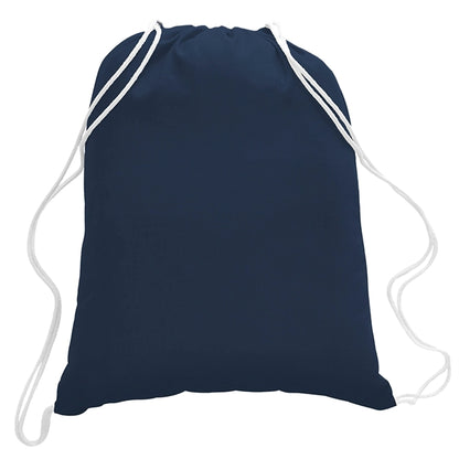 5.5 oz. Cotton Canvas Drawstring Cinch Backpack