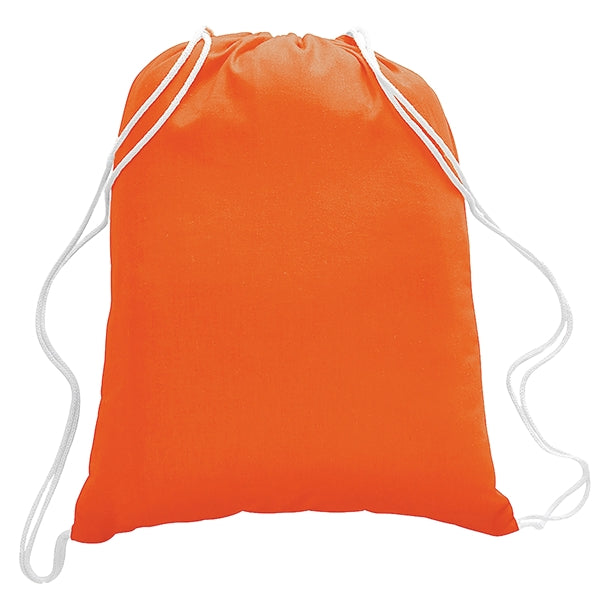 5.5 oz. Cotton Canvas Drawstring Cinch Backpack