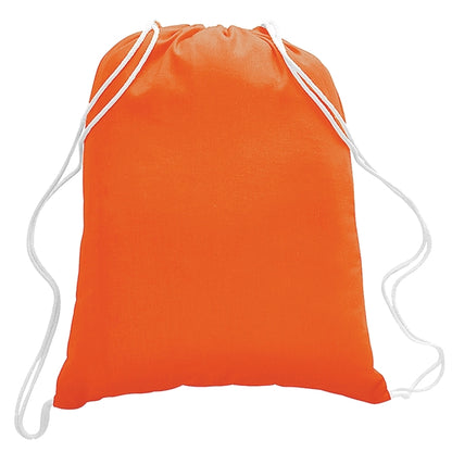 5.5 oz. Cotton Canvas Drawstring Cinch Backpack