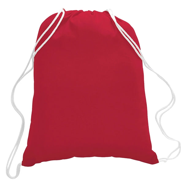 5.5 oz. Cotton Canvas Drawstring Cinch Backpack