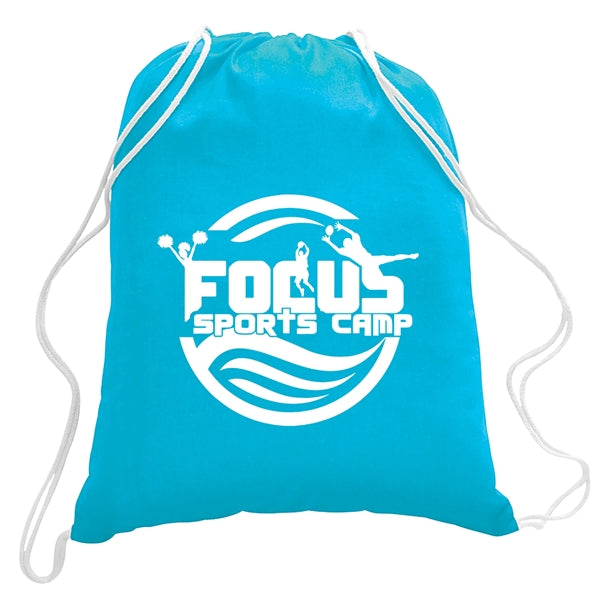 5.5 oz. Cotton Canvas Drawstring Cinch Backpack