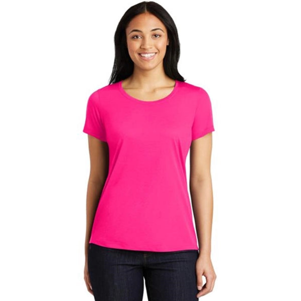 Sport-Tek Ladies Cotton Touch Scoop Neck Tee