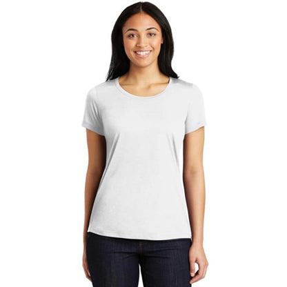 Sport-Tek Ladies Cotton Touch Scoop Neck Tee