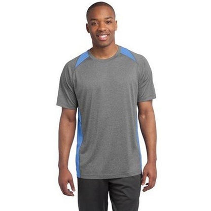 Sport-Tek Heather Colorblock Contender Tee - Dark/All