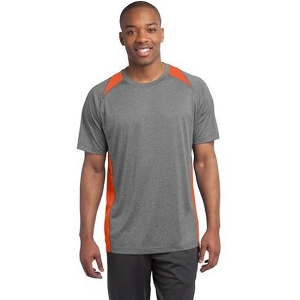 Sport-Tek Heather Colorblock Contender Tee - Dark/All