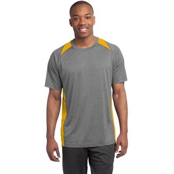 Sport-Tek Heather Colorblock Contender Tee - Dark/All
