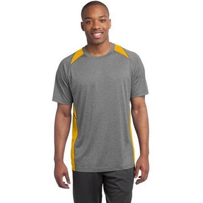 Sport-Tek Heather Colorblock Contender Tee - Dark/All