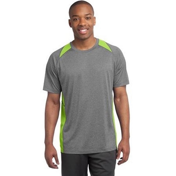 Sport-Tek Heather Colorblock Contender Tee - Dark/All