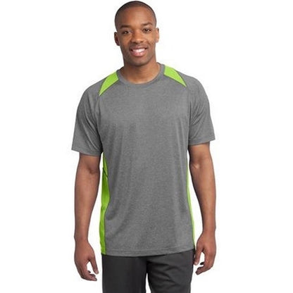 Sport-Tek Heather Colorblock Contender Tee - Dark/All