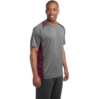 Sport-Tek Heather Colorblock Contender Tee - Dark/All