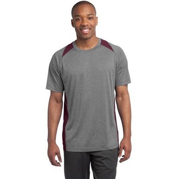 Sport-Tek Heather Colorblock Contender Tee - Dark/All