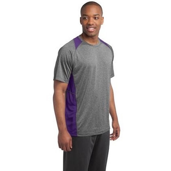 Sport-Tek Heather Colorblock Contender Tee - Dark/All