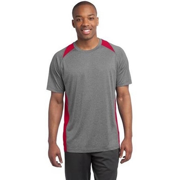 Sport-Tek Heather Colorblock Contender Tee - Dark/All