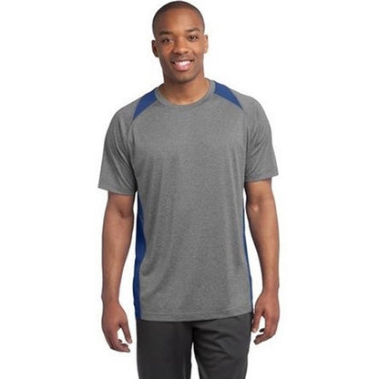 Sport-Tek Heather Colorblock Contender Tee - Dark/All