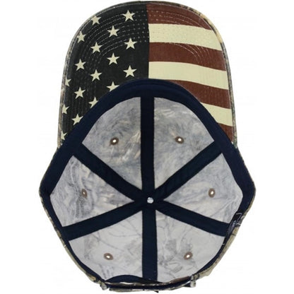 Camo Cap with Flag Print Undervisor