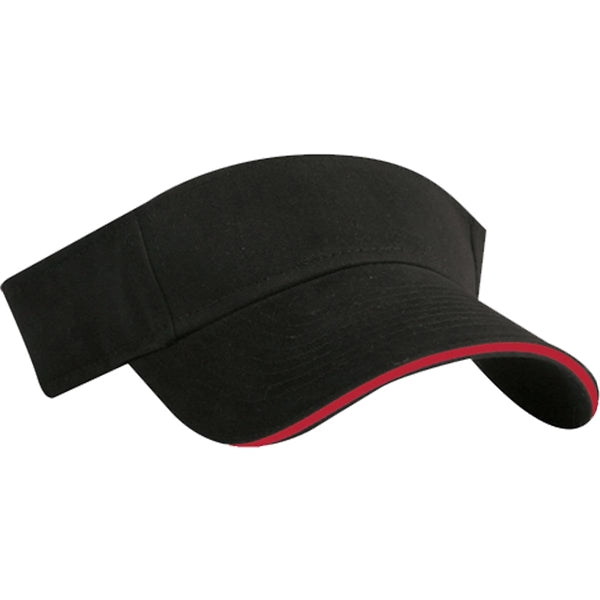 Brushed Cotton Twill Sandwich Visor