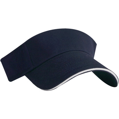 Brushed Cotton Twill Sandwich Visor