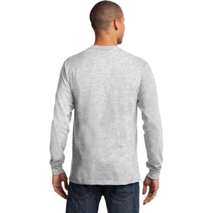 Port & Company Long Sleeve Essential T-Shirt - Light/Heather