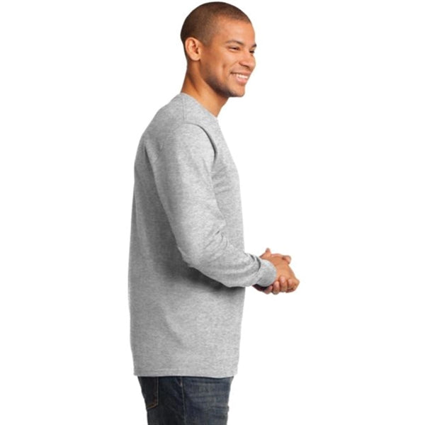 Port & Company Long Sleeve Essential T-Shirt - Light/Heather
