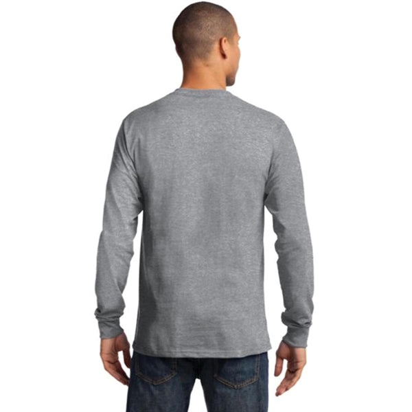 Port & Company Long Sleeve Essential T-Shirt - Light/Heather
