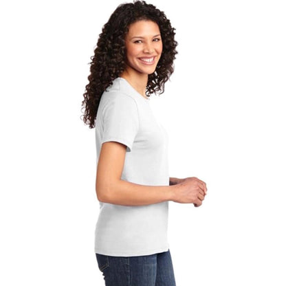 Port & Company Ladies Essential T-Shirt - White/Neutral