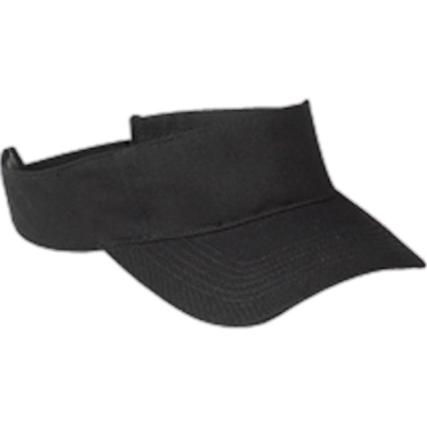 Big Accessories Cotton Twill Visor - Dark/All