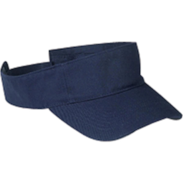 Big Accessories Cotton Twill Visor - Dark/All