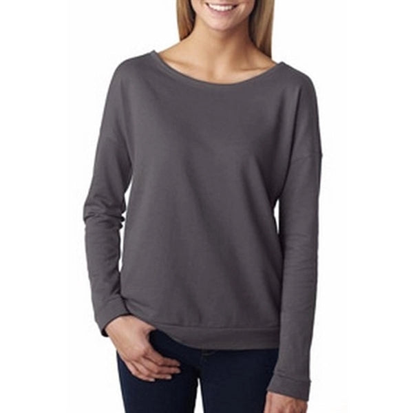 Next Level The Terry Long-Sleeve Scoop Tee