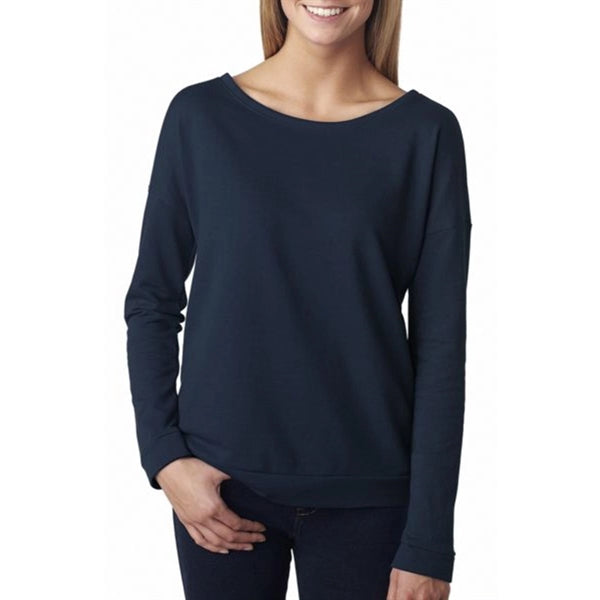 Next Level The Terry Long-Sleeve Scoop Tee