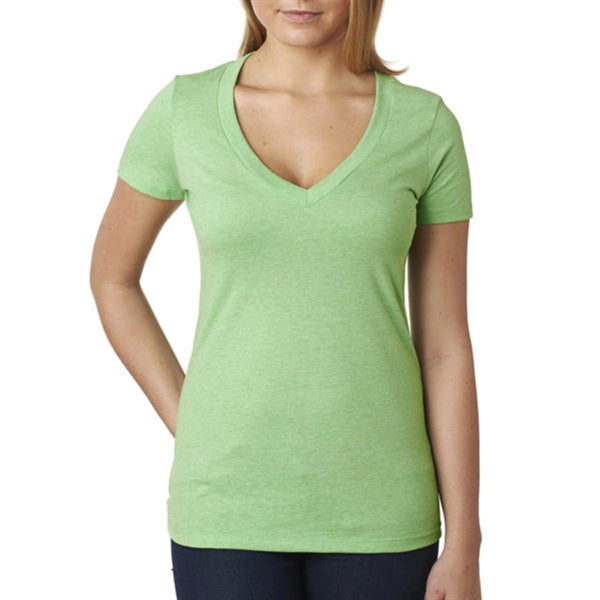 Next Level Women's CVC Deep V-Neck Tee