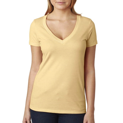 Next Level Women's CVC Deep V-Neck Tee