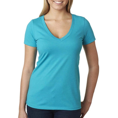 Next Level Women's CVC Deep V-Neck Tee