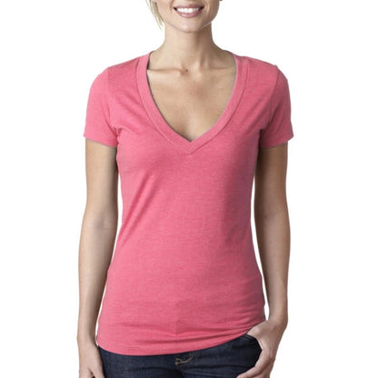 Next Level Women's CVC Deep V-Neck Tee