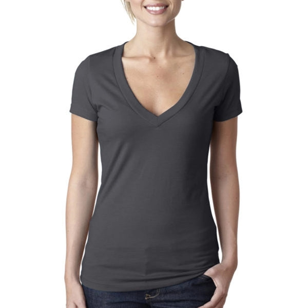 Next Level Women's CVC Deep V-Neck Tee