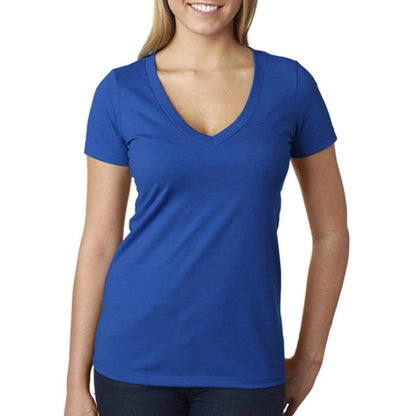 Next Level Women's CVC Deep V-Neck Tee