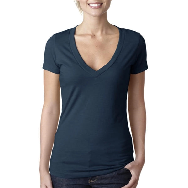 Next Level Women's CVC Deep V-Neck Tee