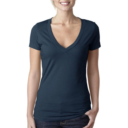 Next Level Women's CVC Deep V-Neck Tee