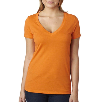 Next Level Women's CVC Deep V-Neck Tee