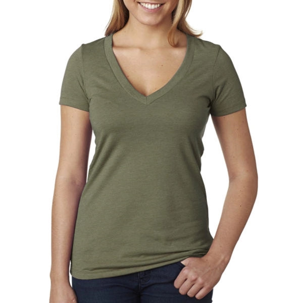 Next Level Women's CVC Deep V-Neck Tee