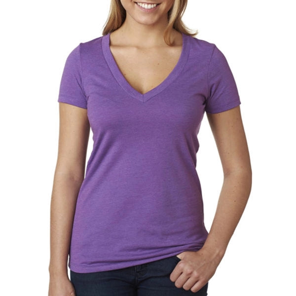 Next Level Women's CVC Deep V-Neck Tee