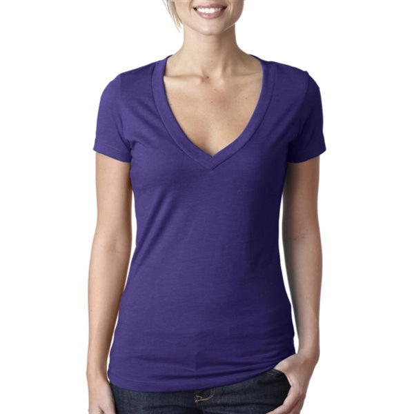 Next Level Women's CVC Deep V-Neck Tee