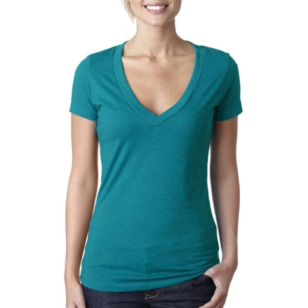Next Level Women's CVC Deep V-Neck Tee