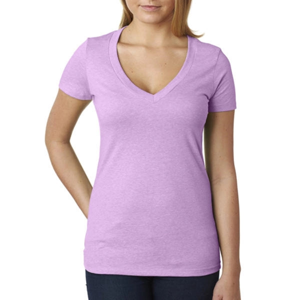 Next Level Women's CVC Deep V-Neck Tee