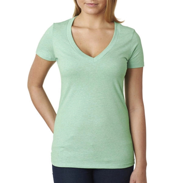 Next Level Women's CVC Deep V-Neck Tee