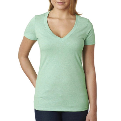 Next Level Women's CVC Deep V-Neck Tee