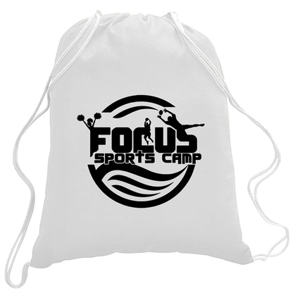 5.5 oz. Cotton Canvas Drawstring Cinch Backpack