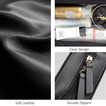 Transparent PVC Waterproof Zipper Cosmetic Toiletry Bag